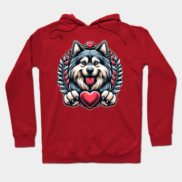 Dogs Heart Hoodie by EKLZR